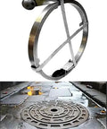 Heavy Duty Main Line Drain Auger With Slick Steel Wire Cable for clearing kitchen sinks and septic tanks with efficient design.