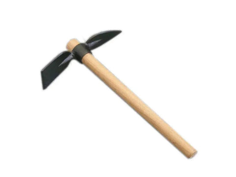 Dual Heads Hoe And Mattock Garden Tool For Weeding And Digging, 16 Inch Handle, Malleable Iron, Easy Assembly, Durable Hand Tool