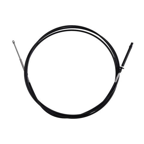 18 Foot CCX20518 Control Cable Replacement For 1979 And Later Johnson Evinrude Outboard Motors Black Heavy Duty Marine Cable