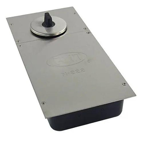 Heavy Duty Floor Spring Glass Door Hinge Auto Closing For Wide Openings Up To 264 Lbs, fits 31.5 To 39.4 Inch Door Width, 116 Degree Swing