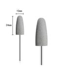Pro Grade Six Pack Rubber Polishing Bits Set With Three Thirty Second Inch Shank For Rotary Tool Kit, side view of 10mm bit