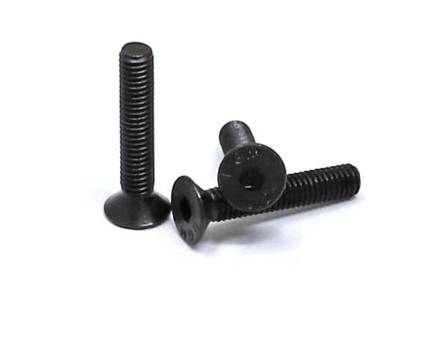 100 Pcs Bulk M3 X 16mm Hex Socket Flat Head Cap Screws, Black Oxide Finish, 12.9 Grade Alloy Steel, Countersunk Bolts Kit, 0.5mm Thread Pitch