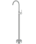 Freestanding Tub Faucet Chrome Floor Mount Tub Filler With Single Lever Brass Mixer Tap And Tub Spout No Handheld Spray Built To Last Durable Solid Brass Construction Modern Bath Upgrade Kit