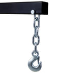 Heavy Duty Beast 2 Ton Folding Engine Hoist Cherry Picker Shop Crane Lift with steel hook and chain for heavy lifting.