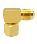 Brass 3/8 Flare Female To Male Swivel 90 Degree Elbow Coupler, 2 Pack, Solid Brass Fittings With 360 Degree Swivel For Flexible Leak Free Water And Air Lines. 3/8 brass swivel elbow fitting