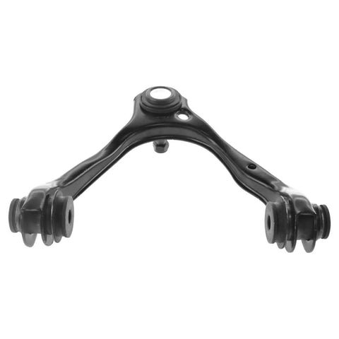 Front Twelve Piece Steering And Suspension Replacement Kit Including Control Arms Ball Joints Tie Rods End Links For Ford Crown Victoria 2003 To 2005 control arm close-up view, black material, durable design.