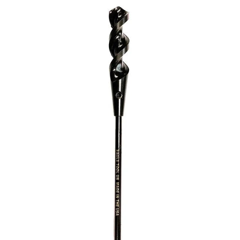 Made In USA Dirt Auger Drill Bit With Three Quarters Inch Head And 72 Inch Shank, Installer Bit Featuring Wire Fishing Holes