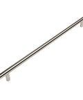 Euro Style Satin Nickel Cabinet Bar Handle Pull For Kitchen And Bath Cabinets, 12 5 Eighths Inch Center To Center, side view