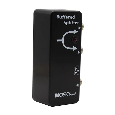 Buffered Splitter Guitar Effect Pedal With Dual Clean Buffer Outputs Keeps Your Tone Rock Solid On Long Cables black rectangular design