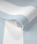 Classic Traditional Removable Wallpaper Easy Soak And Hang For Rented Spaces And Accent Walls No Paste Required showing blue peel and stick design rolled up.