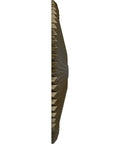 Side view of Shakur Brass Ceiling Medallion, 24 Inch Diameter, 3 Inch Projection, Fits Canopies Up To 5 Inches, showing depth and detail