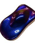 Badass Pro Grade Flake Basecoat Midcoat Paint One Gallon Ready To Spray With Mixing Reducer Included For Auto Body Work And Classic Cars That Pop Off, shown in deep blue and purple flake.