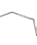 Beefed Up Cruiser Handlebar Riser For Bicycle Aluminum Alloy Bar 22.2Mm End Diameter And 25.4Mm Clamp, 610Mm Length Silver Finish