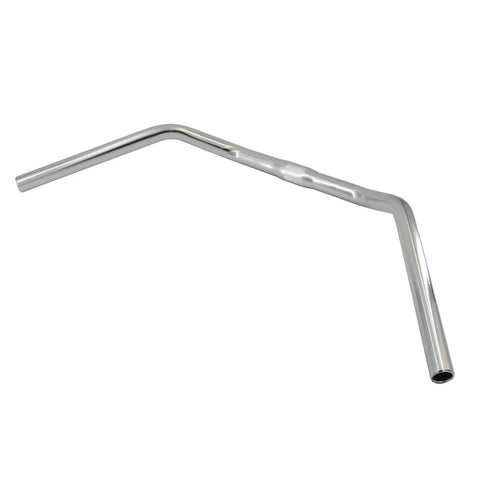 Beefed Up Cruiser Handlebar Riser For Bicycle Aluminum Alloy Bar 22.2Mm End Diameter And 25.4Mm Clamp, 610Mm Length Silver Finish