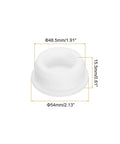 High Temp Silicone T Shaped Plug Mount 54x12x15.5mm Heavy Duty Heat Resistant Hole Stopper For Powder Coating Plating Painting Anodizing And Sealing Waterproof Plug White Pack Of 1, white size diagram