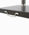 Heavy Duty Granite Square Parasol Base For Patio Umbrellas With Dual Adapters Fits Variety Of Pole Sizes Ideal For Poolside