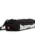 Biathlon Rifle Bag Senior Size In Black Rugged Comfortable Carryall With Pro Grade Rifle Cover and writable name panel visible