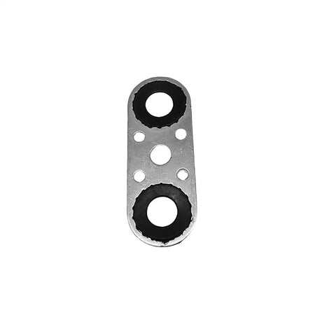 Close-up of gasket from Automatic Transmission Oil Cooler Pipe Hose Assembly With Gasket And Bolt For Buick Encore Cadillac Chevy GMC