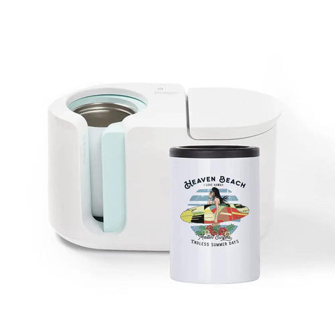 4 Pack 12 Oz Sublimation Can Insulators White Stainless Steel Beer Can Coolers for Tumbler Press and Mug Press