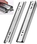 Heavy Duty Push To Open Drawer Slides With Full Extension Soft Close Ball Bearing Runners Side Mount Three Piece Cabinet Rails close-up view