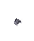 Panduit PSL-DCJB-BL RJ45 jack blockout device, black plastic, front view