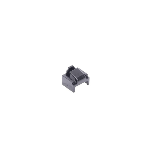 Panduit PSL-DCJB-BL RJ45 jack blockout device, black plastic, front view