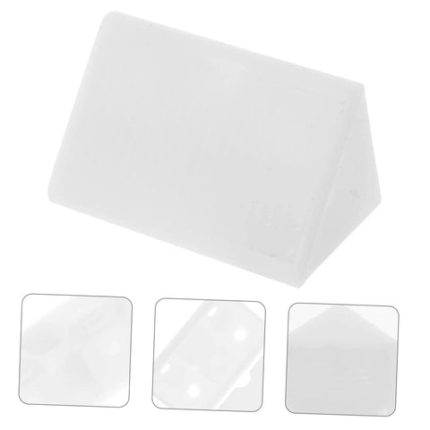 Heavy Duty Corner Bracket Set With Slick Edge Caps For Rock Solid Furniture Repair And No Sweat Wall Mounting Tasks Throughout Kitchen Bathroom Workshop, white bracket.