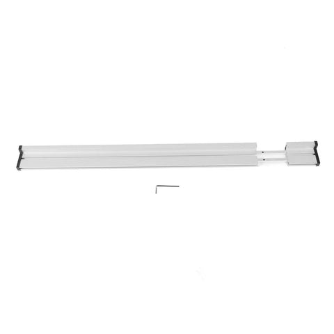 Heavy Duty T Track Miter Gauge Fence With Smooth Telescoping Slider For Table And Router Saw Aluminum Build in extended form