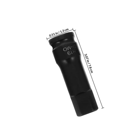 Shinypasing Heavy Duty Impact Socket Set 1/2 Drive Kit With Wrench Sleeve Adapter For Tough Jobs And Industrial Gear, Including Star Bits And Hex Sockets To Make Your Work Easy And Safe., black impact socket adapter, 3.07 in long