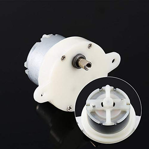 12V DC Motor With Slow Speed Gear Reduction And 3 RPM Output 4mm Shaft Diameter Micro Motor Built Tough For Small Machines