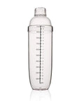 Clear Plastic Cocktail Shaker With Measurement Scale 33 Oz Handheld Drink Mixer Durable Dishwasher Safe Removable Lid For Ice And Liquor