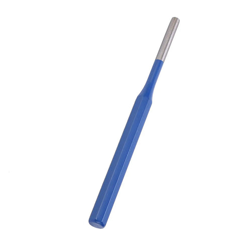 Heavy Duty Steel Pin Punch Kit With Kickass Ergonomic Blue Handles And Tough As Nails Heat Treated Drift Center Punch, 150mm length.