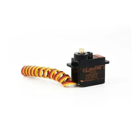 Badass Build Quality 12G Metal Digital Servo PWM For RC Helicopter with spiral wire detail and tough polymer housing.