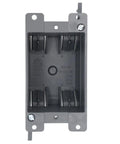 Remodel Box 1 Gang Old Work Electrical Box 14 Cu In Cut In Grey Plastic Junction Box For Switches ETL Listed Fire Rated 2 Hours Protection Packs Of 3, front view