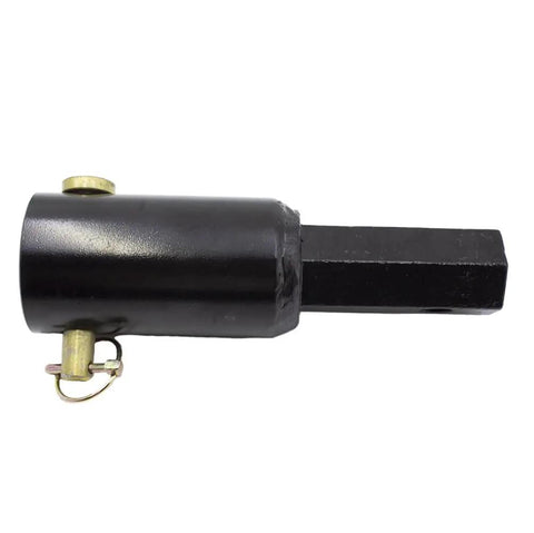 Heavy Duty 2 Inch Round Female To 2 Inch Hex Male Auger Shaft Adapter Bit Converter Bolt Pin Attachment Pro Grade