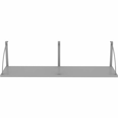 Boss Grade 60 Inch Overhead Panel Shelf For Cubicle Partitions And Fabric Room Dividers With Heavy Duty Steel Construction And Curved Mounts To Keep Your Workspace Clean And Fly