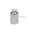 Close-up of a Stainless Steel Ball Catch Plunger, 0.3cm x 0.2cm, for Cabinets and Closets, part of a 20 Pack Mini Latches with Springs.