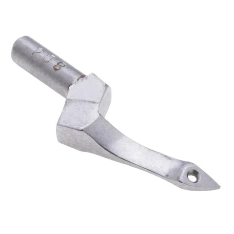 Industrial Sewing Machine Looper Replacement Part For MO-6700 Lock Stitch Post-Bed With Drop Feed New B2519-804-000 Built For Heavy-Duty Commercial Use And A Real Workhorse For Stitching. Silver metal looper with mounting hole