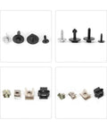 Audi A6 Engine Cover Repair Kit Screws And Clips Set 4F0863821K Durable Super Easy Install For 4B C5 C6 Models Ideal Replacement For Loose Or Missing Engine Cover Fasteners, assorted screws and clips