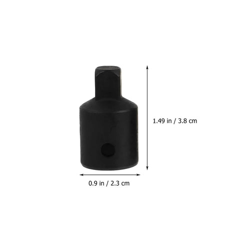 Upgraded Black Tool Steel Socket Adapter Set 4 Pcs Heavy Duty Impact Drive Reducers For Strong Torque And Hardness With Versatile Size Changes To Handle Any Tough Job Around The Garage Or On The Road, black steel reducer 0.9 x 1.49 in
