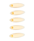 Side view of Pocket Hole Plugs 9.5mm Set 100 Piece Plastic Slant Cap Dowel for Woodworking, beige color for hiding holes.