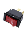 Top Shelf Rocker Switch Replacement For Woodworking Routers Models 7518 And 7519 Heavy Duty On Off Toggle 1 75 X 1 95 X 0 95 Inches close-up view of rocker switch.