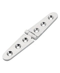8 Piece 30x152mm Door Strap Hinges Set In Marine Grade 316 Stainless Steel With Six Hole Mounting, Mirror Polished Finish, Saltwater Ready