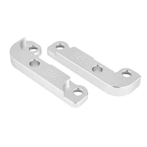 2 Piece Aluminum Drift Adapter Kit For E46 That Boosts Turn Angle By Twenty Five Percent With Mounting Hardware Included CNC Machined