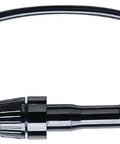 Rock Solid In Line Fuse Holder With Slick Black 12 Gauge Wire Leads For Heavy Duty 30 Amp Glass Tube Fuse Protection, black connector with wire.