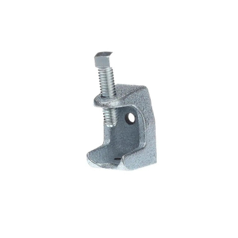 Heavy Duty Malleable Iron Beam Clamp With 1/4-20 Threads For Flanges Up To 15/16 Inch, Bright Zinc Electroplate Finish