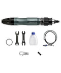 Heavy Hitter Pneumatic Die Grinder Kit with High Speed Air Polisher, accessories including tools and bottle for detailing.