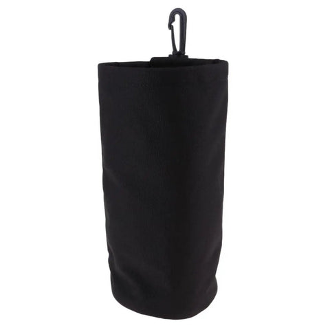 Lightweight Portable Drawstring Gear Bag For Scuba Diving And Underwater Gear Storage, Black with hook attachment
