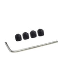 Sturdy Shaft Coupling For CNC Stepper Motors Connect 4-7Mm Shafts With Locking Wire And Aluminum Alloy Build Pack Of Three Units includes black screws and an L-shaped key.