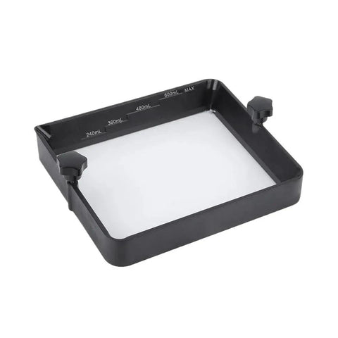 Premium Aluminum Resin Vat Kit With Pre Installed Fep Film And Easy Wipe Metal Tank Upgrade For Creality Halot One Pro with level marks.